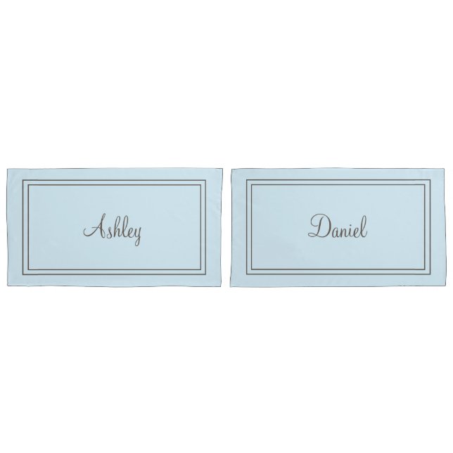 Personalized set of pillow cases (Front-Set)