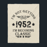 Personalized seventy vintage 70th birthday party fleece blanket<br><div class="desc">Make your birthday special with this unique design. Add a touch of sophisticated elegance to your birthday celebration with our exquisite, one-of-a-kind designs. These graphics bring sophistication and originality to any product, creating a memorable and stylish gift. They are perfect for those who appreciate a touch of timeless glamour on...</div>