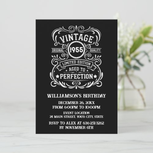 Personalized seventy vintage 70th birthday party