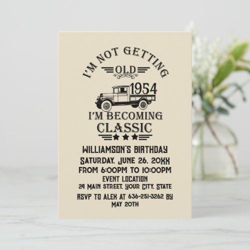 Personalized seventy vintage 70th birthday party