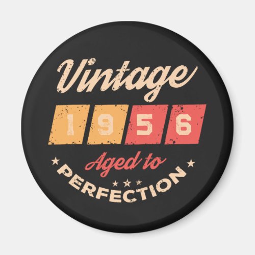 Personalized seventy vintage 70th birthday party magnet