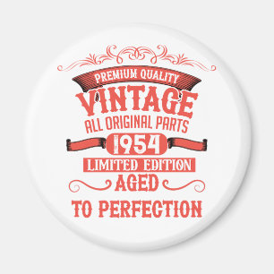 Personalized seventy vintage 70th birthday party magnet