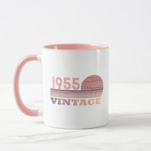 Personalized seventy vintage 70th birthday party mug