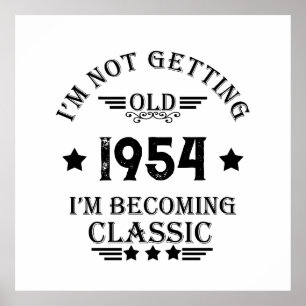 Personalized seventy vintage 70th birthday party poster