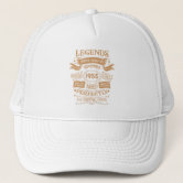 Funny 70th Birthday Hat For Men & Women - Vintage Leather Patch Adjustable Snapback Trucker Cap