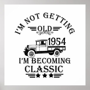 Personalized seventy vintage 70th birthday poster