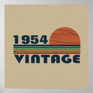 Personalized seventy vintage 70th birthday poster
