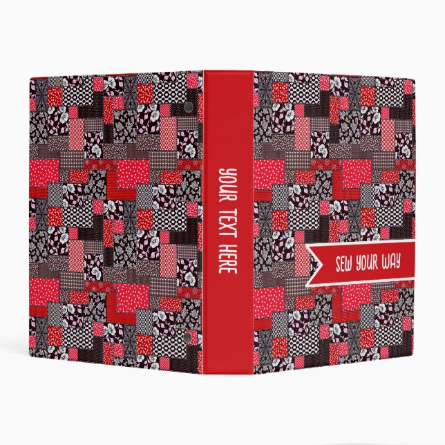 Personalized Sew Your Way Patchwork Binder (Background)