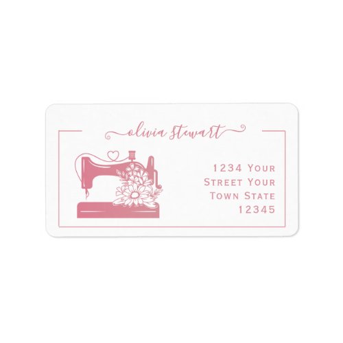 Personalized Sewing Machine Address Labels