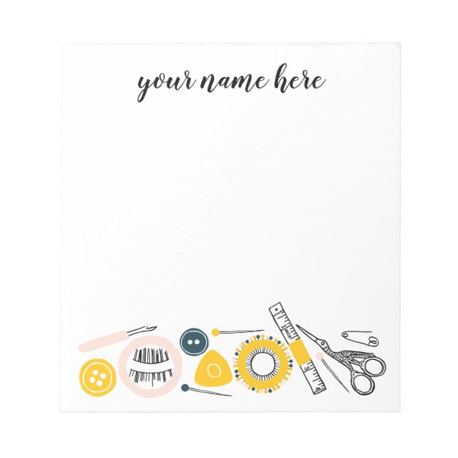 Personalized Sewing Notepad (Front)