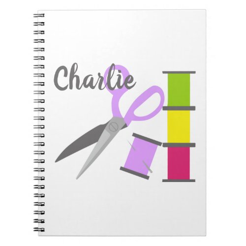 Personalized Sewing Notions Notebook