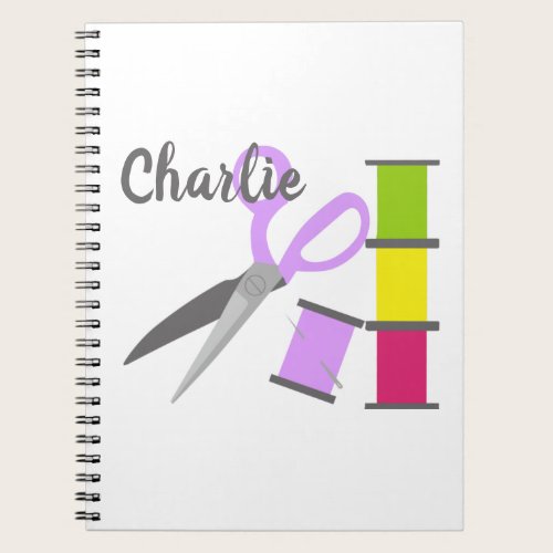 Personalized Sewing Notions Notebook