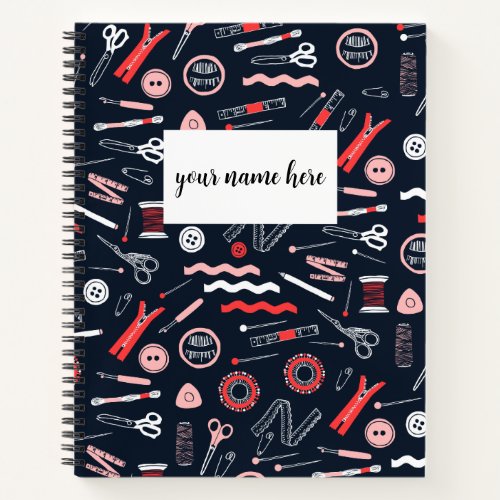 Personalized Sewing Planner Notebook
