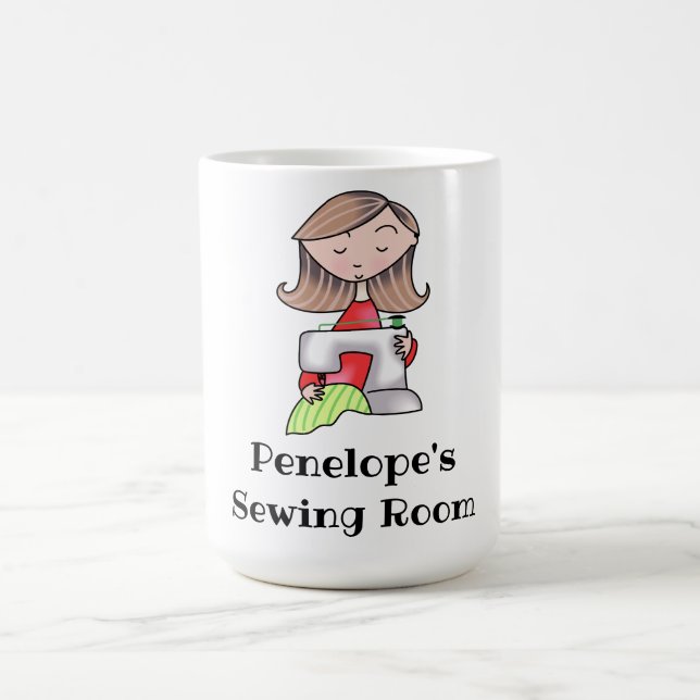 Personalized Sewing Room Coffee Mug (Center)