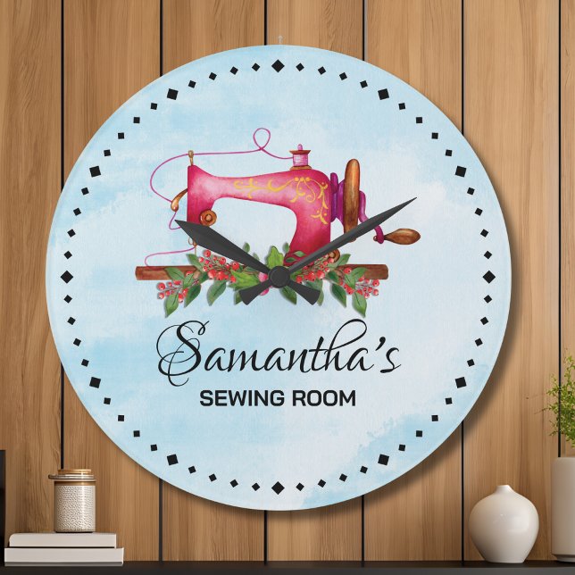 Personalized Sewing Room Wall Clock | Gift Idea  (Creator Uploaded)