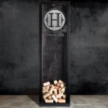 Personalized Shadow Box & Monogram Engraving<br><div class="desc">Your personalized Shadow Box 8"x26"x2.75" (a.k.a. Drop Box) is handmade of pinewood and stained with either classic black or bombay mahogany. The shadow box can hold about 120 wine corks or a lot of beer caps and the glass front is exquisitely laser etched with any one of our stunning designs...</div>