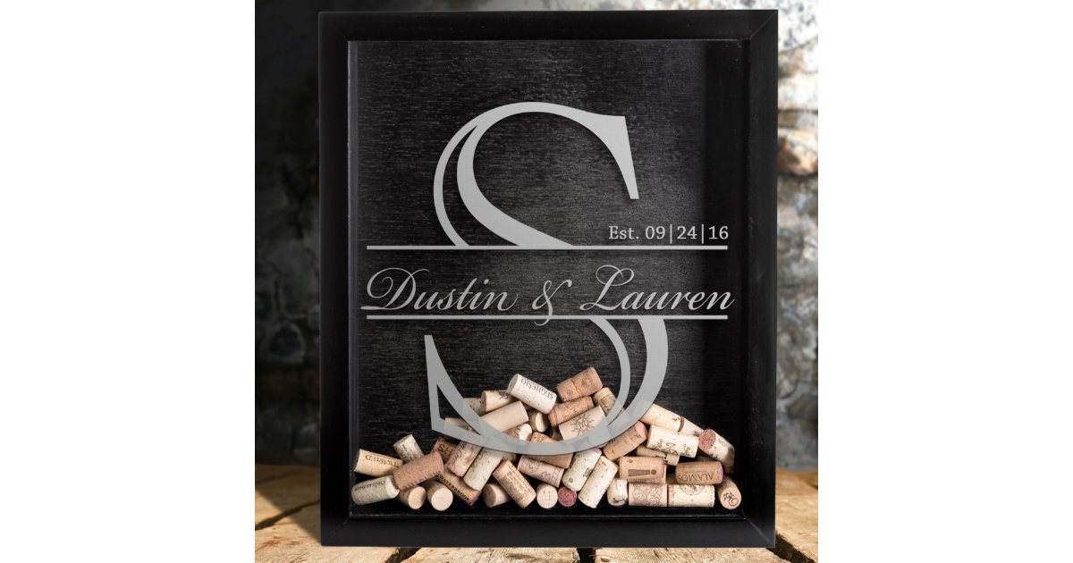 Personalized Shadow Box Wine Gift Set