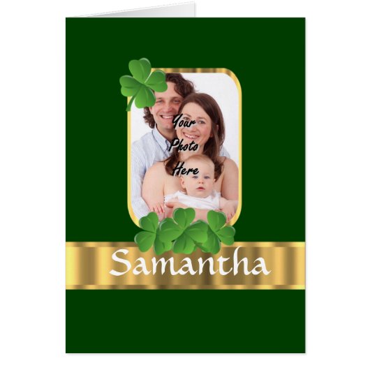 Personalized shamrock cards (Front)
