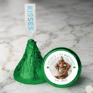 Personalized Shamrock First Birthday Candy Favors