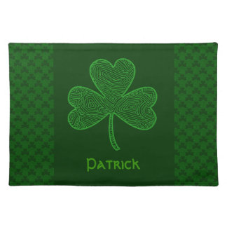 Personalized Shamrock Placemat