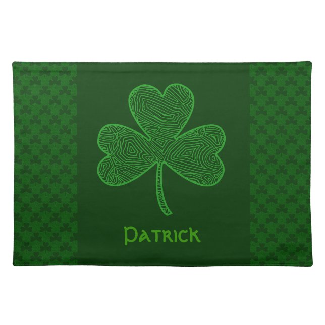 Personalized Shamrock Placemat (Front)