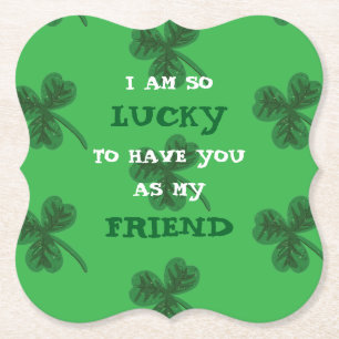 Personalized Shamrock St. Patrick's Day Coasters