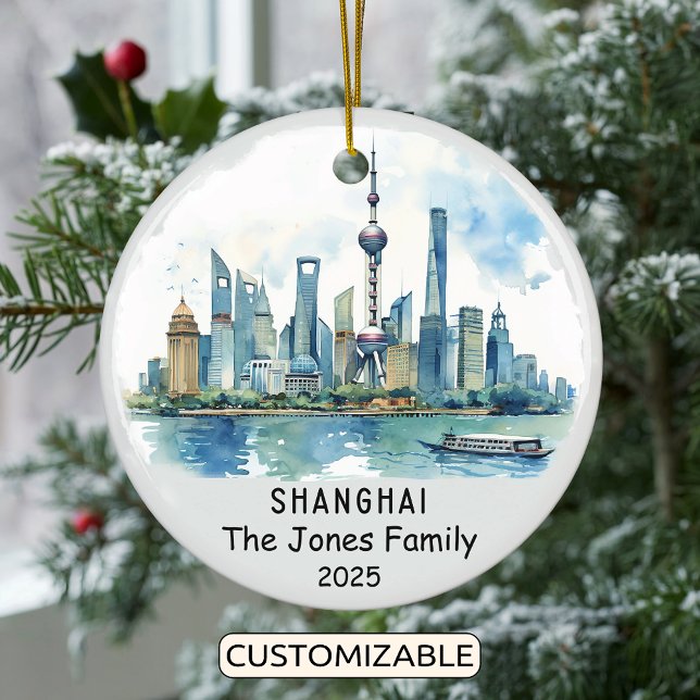 Personalized Shanghai Ornament, China Ceramic Ornament (Creator Uploaded)