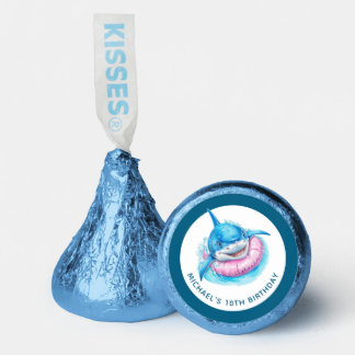 Personalized Shark Pool Party Hershey®'s Kisses®