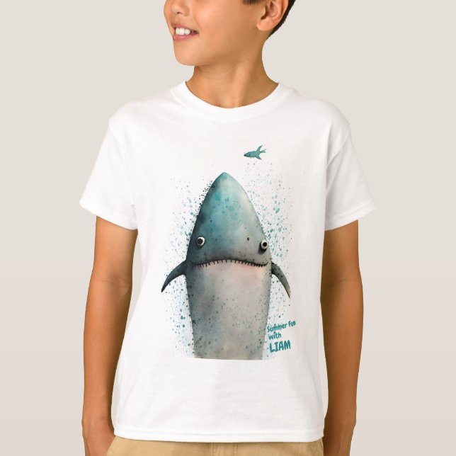 Personalized Shark t-shirt (Front)