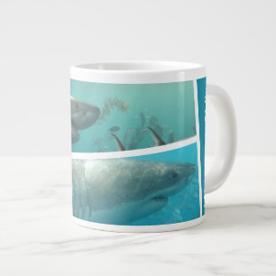 Personalized Sharks Australia Ocean Photo Collage Giant Coffee Mug