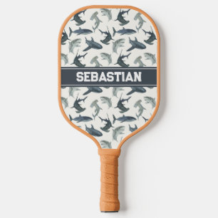 Personalized Sharks Pickleball Paddle - Beach Club