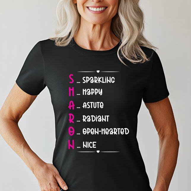 Personalized Sharon Name Art T-Shirt (Creator Uploaded)