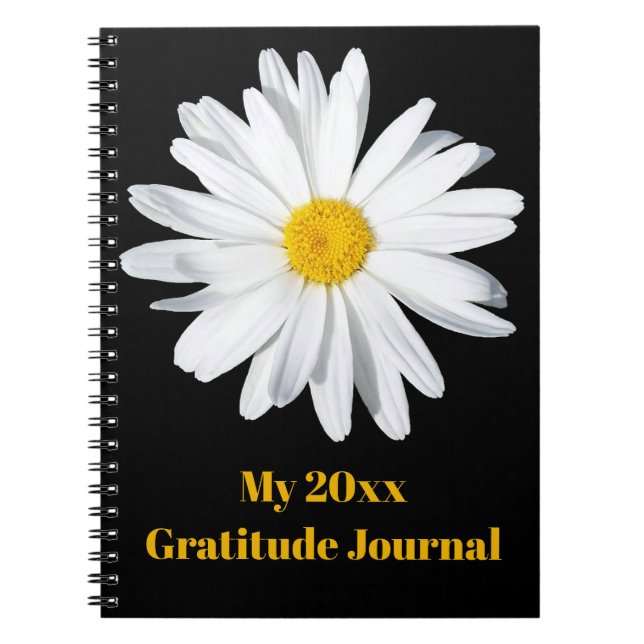 Personalized Shasta Daisy Journal Notebook (Front)