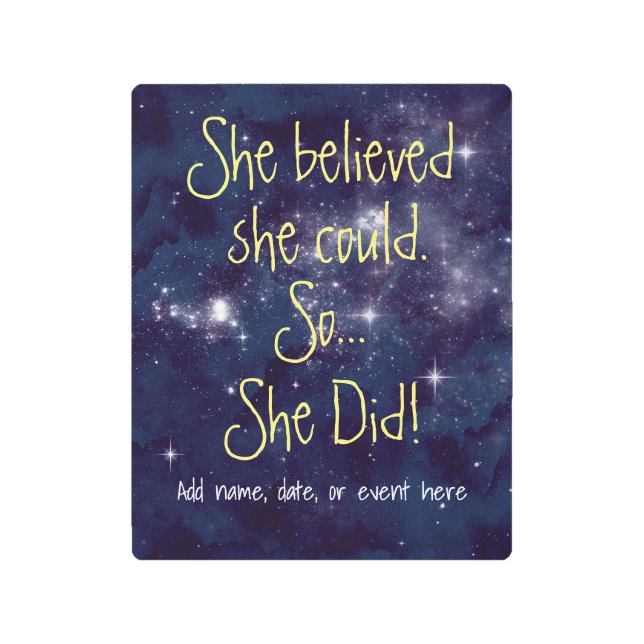 Personalized She Believed She Could So She Did Art (Front)