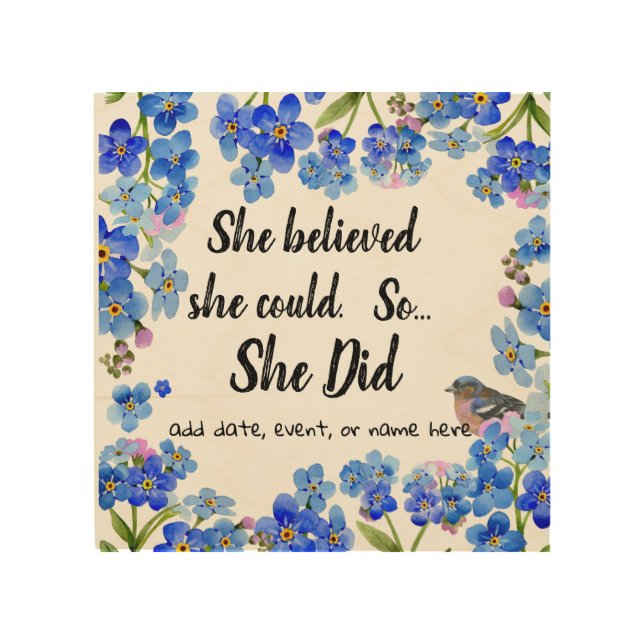 Personalized She Believed She Could So She Did Art (Front)