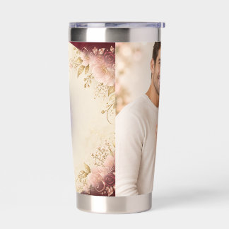 Personalized She Said Yes Engagement Photo 20 oz T Insulated Tumbler