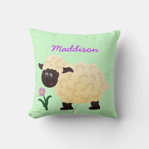 Personalized Sheep Graphic Throw Pillows