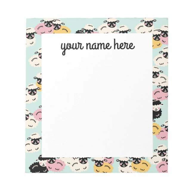 Personalized Sheep Notepad (Front)
