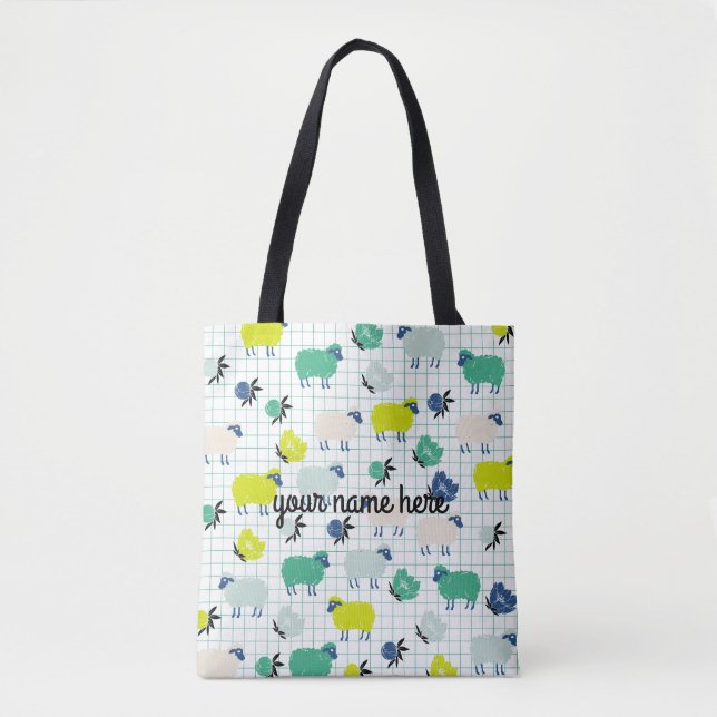 Personalized Sheep Tote Bag (Front)