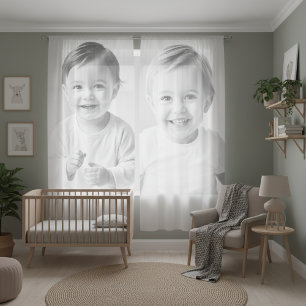 Personalized Sheer Photo Curtains 