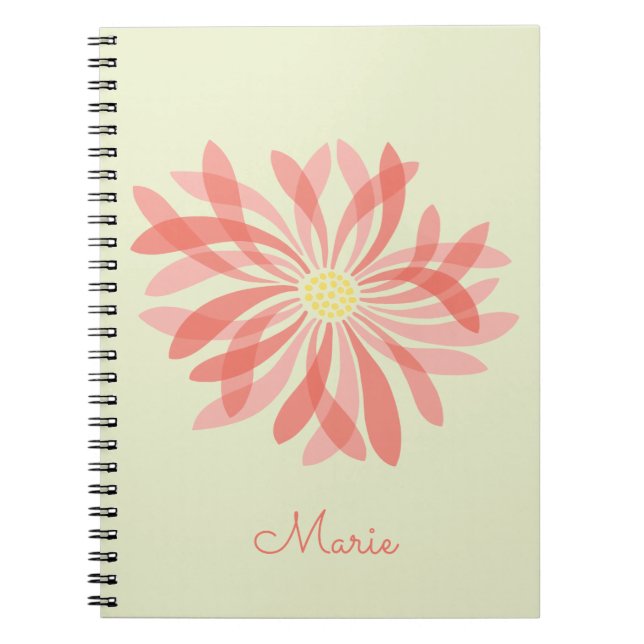 Personalized Sheer Wildflower Notebook (Front)