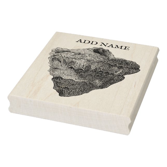 Personalized Shell Maple Wood Stamp (Stamp)