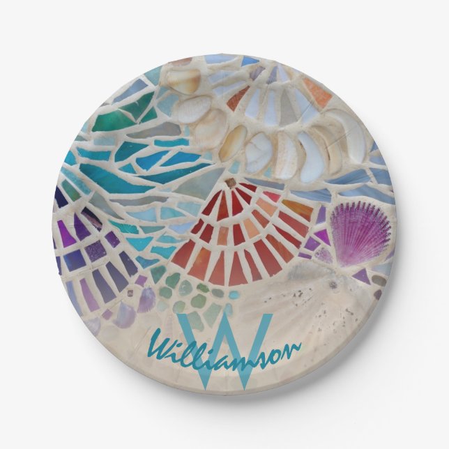 Personalized Shell  Paper Plates (Front)