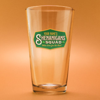 Personalized Shenanigan's Pint Glass