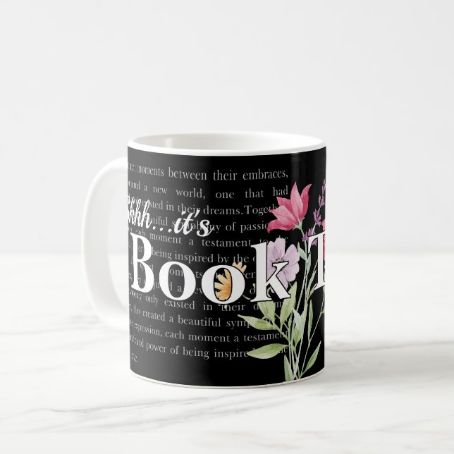 Personalized "Shhh...it's Book Time" Mug (Front Left)