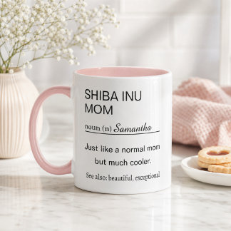 Personalized Shiba Inu Mom Mug
