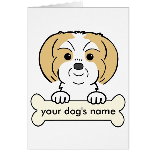 Personalized Shih Tzu Cards (Front)
