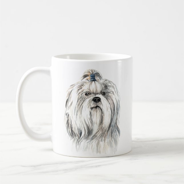 Personalized Shih Tzu Coffee Mug (Left)