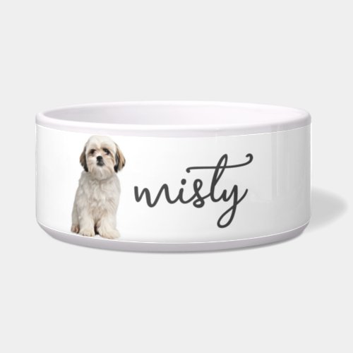 Personalized Shih Tzu Food Bowl