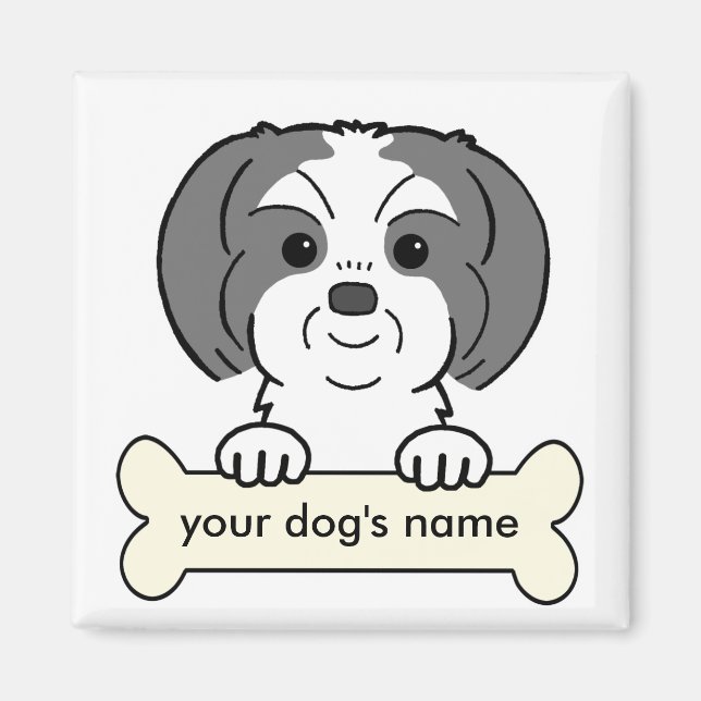 Personalized Shih Tzu Magnet (Front)